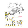 VAG Audi E Tron GT laidų rinkinys priekinio bamperio originalus 4J3971095M