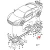 VAG AUDI galinė įvažiavimo juosta R8 originali 420825851