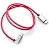 VAG AUDI įkrovimo kabelis USB-C į USB-C jungties kabelį kampu raudonas 8S0051435L