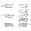 VAG AUDI NAUJA ORIGINALI Q5 2008-2012 DEŠINĖ BAMPERIO RŪKO ŠVIESA SU KAMEROS GROTELĖMIS 8R0807682D