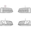 VAG AUDI Originalus A4 S Priekinis Bamperis Apatinis Dešinysis Oro Gidas Grotelės Chromas 8W0807682FRU6