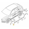 VAG Audi Q3 12-16 priekinio rato arkos juodas dangtelis dešinysis originalus 8U08537184U8