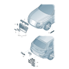 VAG AUDI Q3 2012-2016 2.0TDI bagažinės emblema chromo spalvos originali 8E0853743E2ZZ