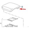 VAG Audi Q3 8U Priekinis Centrinis Konsolės Porankis 8U0864207L8E1 NAUJAS ORIGINALUS