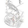 VAG AUDI Q3 8U Variklio Gaubto Užrakto Kabelis 8U0823535 NAUJAS ORIGINALUS