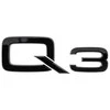 VAG AUDI Q3 logotipas Juodas bagažinės SQ3 RSQ3 ženkliukas 83A071803 Originalus