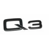 VAG AUDI Q3 logotipas Juodas bagažinės SQ3 RSQ3 ženkliukas 83A071803 Originalus