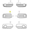 VAG AUDI Q3 oro kreipiančiosios grotelės dešinėje originalios 8U080768682DSP9