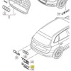 VAG AUDI Q3 Q3 Q5 Q7 Galinė 40 TFSI emblema chromuota originali 8U0853744A