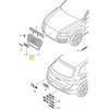 Audi Q5 2009 2012 Vag Akmenų Pilkos Spalvos Priekinės Radiatoriaus Grotelės Originalus 8R08536511QP