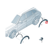 VAG AUDI Q5 83B 8RB apdailos detalė Stone Gray 8R0853828A1QP originali