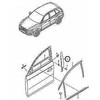 VAG AUDI Q5 8RB Juoda blizgi stulpelio b apdaila originali 8R0837901P5FQ