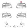 VAG AUDI Q5 FYB Oro kreipiančiosios grotelės kairėje 80A807679AB9B9 originalios