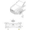 VAG Audi Q7 16-17 Galinis bagažinės dangtis Chromuota "QUATTRO" emblema Originali 4M08537372ZZ