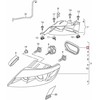 VAG Audi Q7 2007 - 2015 priekinio žibinto dangtelis RH 4L0941158 originalus