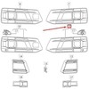 VAG AUDI Q7 4M priekinio bamperio kairės pusės grotelės originalios 4M0807681AA4W3