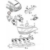 VAG AUDI Q7 galinio galinio žibinto dangtelis kairysis N/S juodas originalus 4L0945425