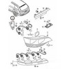 VAG AUDI Q7 galinio galinio žibinto dangtelis kairysis N/S juodas originalus 4L0945425