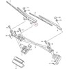 VAG AUDI Q7 Priekinio keleivio pusės lango valytuvo svirtis RHD Originali 4L2955407B1P9