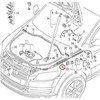 VAG AUDI Q7 priekinio variklio dangčio užrakto atleidimo trosas RHD originalus 4L2823535