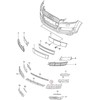 VAG AUDI Q7 V12 07-16 N/S kairės pusės priekinio bamperio apatinės grotelės originalios 4L0807675BT94