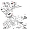 VAG Audi R8 42 Priekinis Dešinysis Oro Įsiurbimo Grotelės Dangtelis 420819104A4PK NAUJAS ORIGINALUS 2015