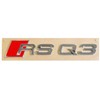 VAG Audi RS Q3 2013- Galinis bagažinės dangtis Emblema Logotipas Ženkliukas Užrašas Chromas Raudonas Originalus 8U0853740