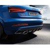 VAG Audi RS Q3 2013- Galinis bagažinės dangtis Emblema Logotipas Ženkliukas Užrašas Chromas Raudonas Originalus 8U0853740