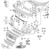 VAG AUDI RS3 11-13 Priekinis bamperis dešinysis O/S apatinės grotelės juodas originalus 8P0807682L