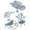 VAG AUDI RS4 13-16 Priekinis dešinysis rato spoileris Originalus 8K0853888C
