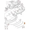 VAG Audi RS4 B7 06-08 galinio bamperio difuzoriaus įdėklas, apdailos grotelės originalios 8E08078333FZ