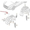 VAG AUDI RS4 Quattro B8 Priekinis Dešinysis Ratų Korpusas Apsauginis Dangtis 8K0821172K NAUJAS ORIGINALUS