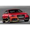 VAG AUDI RS5 Cabrio Qu. Coupe Sportb. oro kreipiančiosios grotelės 8T0807682GT94 Originali