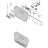 VAG AUDI RS6 RS6 Plus grotelių emblemos adapteris 4G0853391T94 Originalus