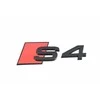 VAG Audi S4 užrašas Juoda emblema Logotipas galinių durelių juoda raudona originali 8W0071804
