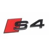 VAG Audi S4 užrašas Juoda emblema Logotipas galinių durelių juoda raudona originali 8W0071804