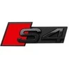 VAG "Audi S4" užrašas Juoda priekinė emblema su logotipu Klipas grotelės Originalus 8W0071805