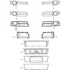 VAG Audi S6 4F C6 Oro grotelės išorinės juodos originalios 4F0807681F01C