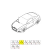 VAG Audi Seat Skoda VW 5 kaiščių rudos spalvos plokščias kontaktų korpusas originalus 4M0973705