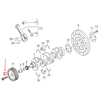 VAG Audi Skoda Seat VW alkūninio veleno skriemulio sraigtas originalus N91048601