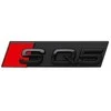 VAG Audi SQ5 emblema su grotelių logotipu, juoda, originali 80A071805