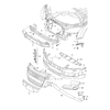 VAG AUDI TT 06-10 8J Priekinis S-Line bamperis kairės pusės rūko grotelės originalios 8J0807681B01