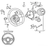 VAG AUDI TT 2010-2014 Vairo ratlankis TTRS emblema originali 8J0419685B