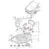 VAG AUDI TT A5 A5 Q7 VW priekinio posūkio rodiklio lemputės laikiklis be lemputės originalus 8N0953053