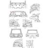 VAG AUDI VOLKSWAGEN guminė įvorė juoda originali 1K0823591B