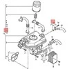 VAG Aušinimo Skysčio Jungčių Remonto Rinkinys VW CALIFORNIA T5 T6 2009-2019 Originalus 03L198807