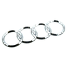 VAG AUTENTIŠKAS OEM Audi Q7 Q5 A8 R8 Galinis Bagažinės Žiedų Emblema Ženklelis 4H0853742A2ZZ