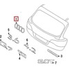VAG AUTENTIŠKAS OEM Audi Q7 Q5 A8 R8 Galinis Bagažinės Žiedų Emblema Ženklelis 4H0853742A2ZZ