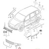 Vag Caddy Touran Priekinis Stiklo Galinis Satin Juodas Originalus 1T0853665N9B9