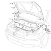 VAG Dangčio Užrakto Trosas Volkswagen Polo Vento 2013 2017 Originalus 6R0823535